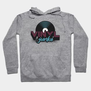 Retro Vinyl Junkie // Vintage Record Collector Hoodie